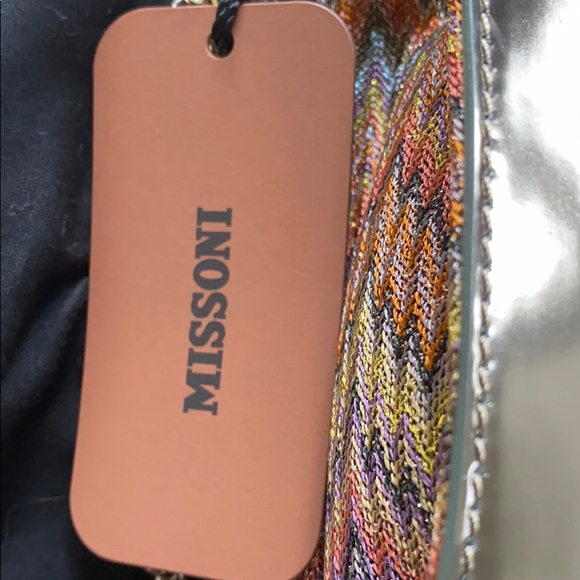 MISSONI Lurex shoulder bag NWT - Picture 6 of 11